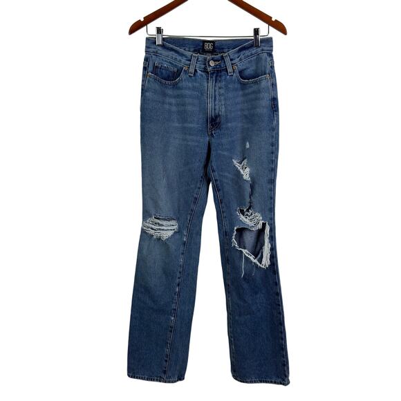 BDG Urban Outfitters Distressed Ripped Rigid Bootcut Womens Size 27 - Picture 2 of 9